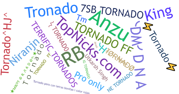 Apelidos para Tornado