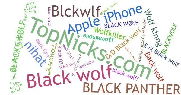 Apelidos para Blackwolf