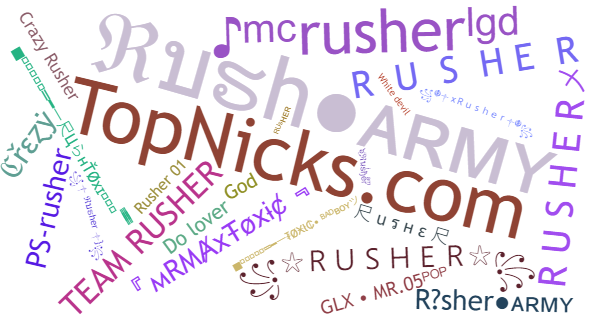 Apelidos para Rusher