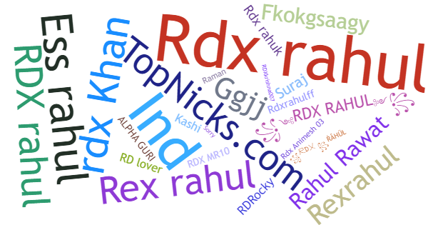 Apelidos para RdxRahul