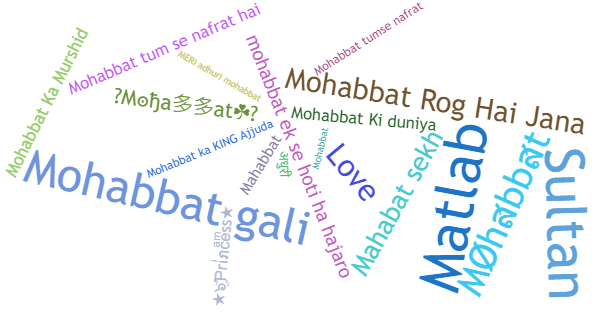 Apelidos para Mohabbat