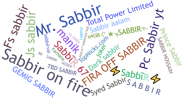 Apelidos para Sabbir