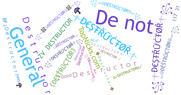 Apelidos para Destructor