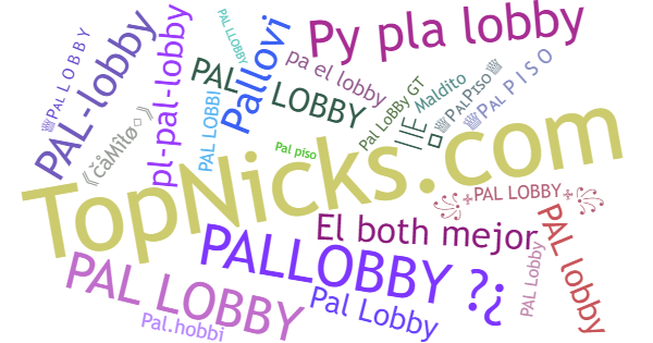 Apelidos para PalLobby