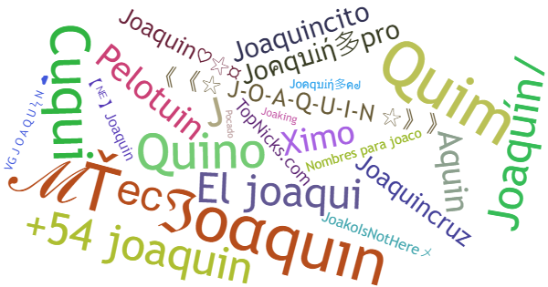 Apelidos para Joaquin