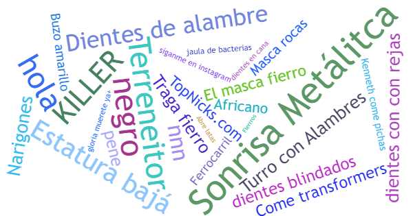 Apelidos para BrAcKeTs