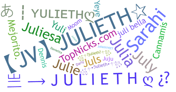 Apelidos para Julieth