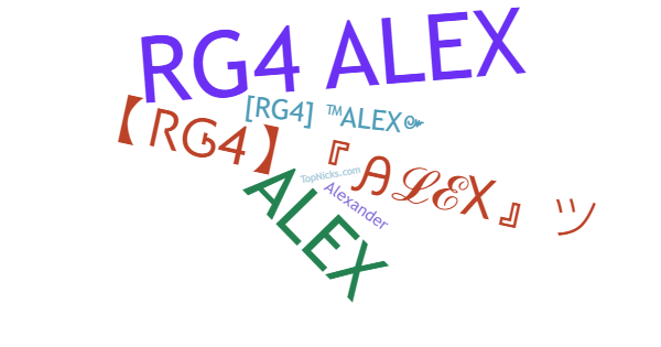 Apelidos para RG4ALEX