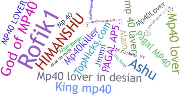 Apelidos para Mp40lover