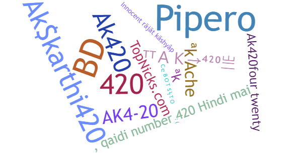 Apelidos para AK420