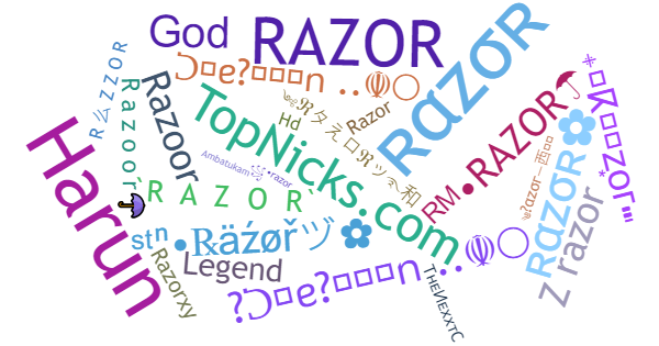 Apelidos para Razor